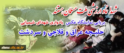 برپایی نمایشگاه عکس

یادواره شهدای شیمیایی حلبچه و مناطق کرد نشین ایران در کردستان