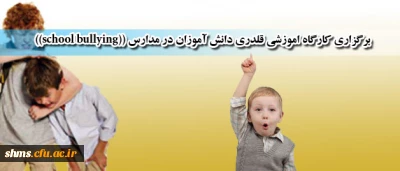 برگزاری کارگاه آموزشی قلدری دانش آموزان در مدارس (school bullying)