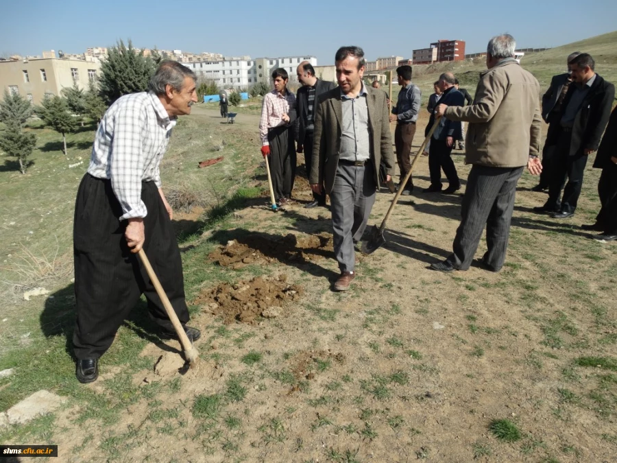 با حضور دکتر مسعود الماسی و همکاران پردیس شهید مدرس کردستان 

آیین درختکاری در محوطه زمین خاکی  دانشگاه برگزار شد. 3