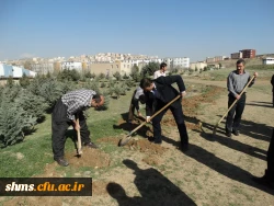 با حضور دکتر مسعود الماسی و همکاران پردیس شهید مدرس کردستان 

آیین درختکاری در محوطه زمین خاکی  دانشگاه برگزار شد. 10