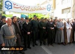 تجمع یوم الله ۱۳ آبان با حضور پرشور دانشجویان ، همکاران و اساتید پردیس شهید مدرس سنندج