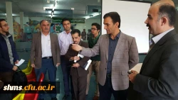 بازدید دکتر الماسی سرپرست شهید مدرس سنندج  از شعبه اخذ رای