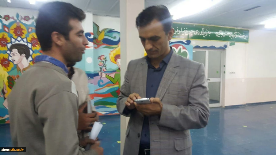 بازدید دکتر الماسی سرپرست شهید مدرس سنندج  از شعبه اخذ رای