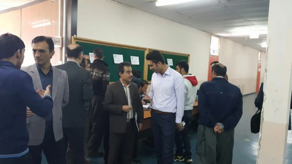 بازدید دکتر الماسی سرپرست شهید مدرس سنندج  از شعبه اخذ رای