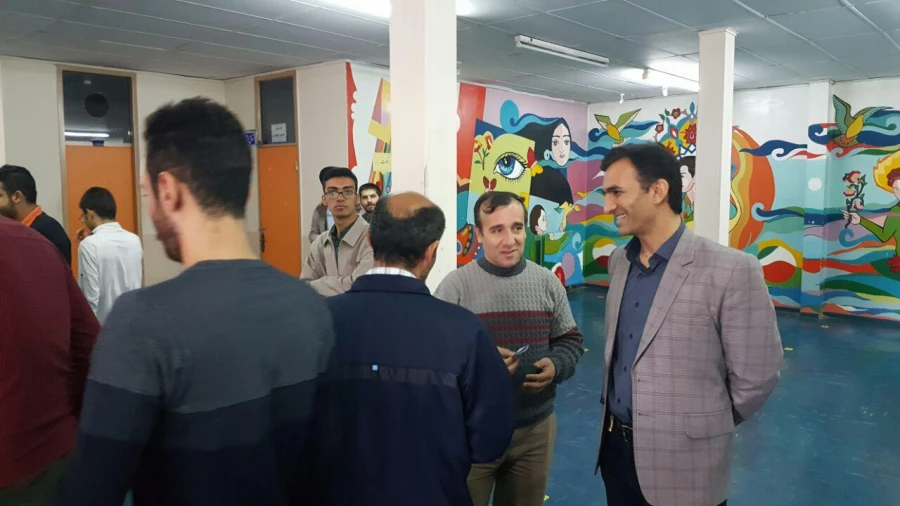 بازدید دکتر الماسی سرپرست شهید مدرس سنندج  از شعبه اخذ رای