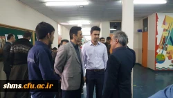 بازدید دکتر الماسی سرپرست شهید مدرس سنندج  از شعبه اخذ رای