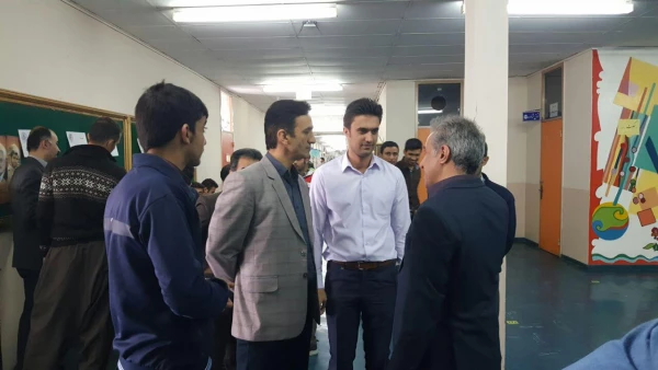 بازدید دکتر الماسی سرپرست شهید مدرس سنندج  از شعبه اخذ رای