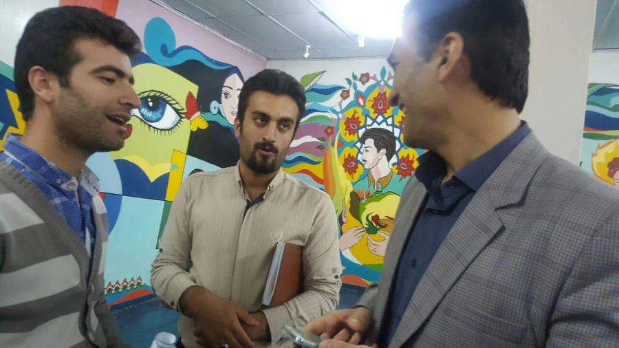 بازدید دکتر الماسی سرپرست شهید مدرس سنندج  از شعبه اخذ رای