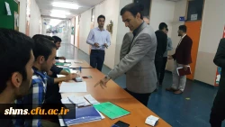 بازدید دکتر الماسی سرپرست شهید مدرس سنندج  از شعبه اخذ رای