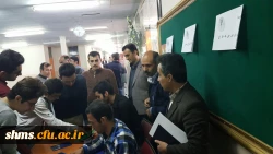 بازدید دکتر الماسی سرپرست شهید مدرس سنندج  از شعبه اخذ رای