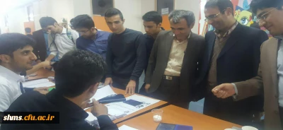 بازدید سرزده مسئول حراست مدیریت استانی دانشگاه از روند برگزاری انتخابات