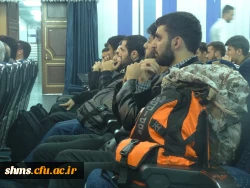 مراسم برگزاری بدرقه دانشجویان پردیس شهید مدرس سنندج  برای شرکت در اربعین حسینی