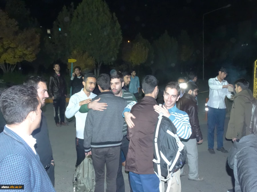 مراسم برگزاری بدرقه دانشجویان پردیس شهید مدرس سنندج  برای شرکت در اربعین حسینی