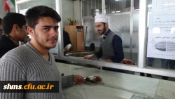 توزیع غذا توسط اعضای کانون سلامت و شورای صنفی پردیس شهید مدرس سنندج