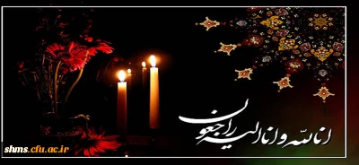 عرض تسلیت به همکار گرامی آقای فرهاد ملک