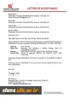 تبریک دکتر الماسی به اساتید دانشگاه به مناسبت پذیرفته شدن مقاله در مجله انگلیسی زبان 3