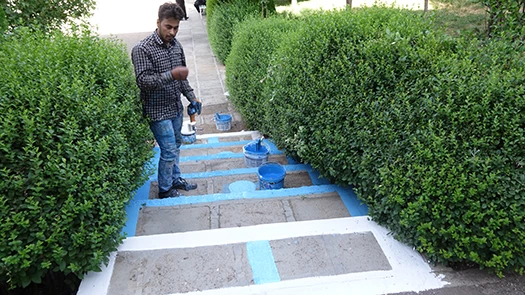 ر راستای اقدامات عمرانی تابستان 96 انجام شد:

زیبا سازی و رنگ آمیزی فضای محیطی پردیس شهید مدرس و بنت الهدی صدر 2