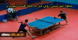 صعود تیم تنیس روی میز به جمع هشت تیم برتر 2