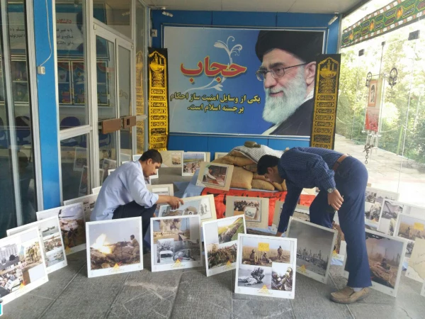 فضاسازی وبرپای نمایشگاه بمناسبت هفته دفاع مقدس در پردیس شهید مدرس به روایت تصویر 5