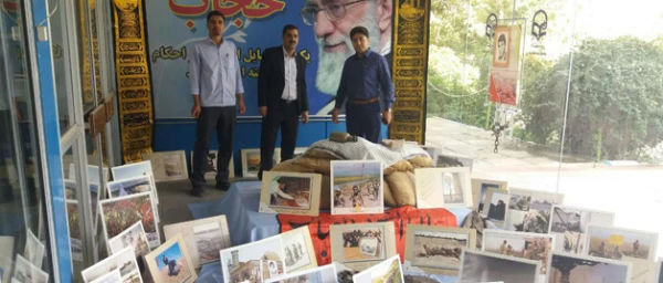 فضاسازی وبرپای نمایشگاه بمناسبت هفته دفاع مقدس در پردیس شهید مدرس به روایت تصویر 8