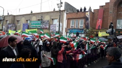 فریادهای بلند استکبار ستیز دانشگاه فرهنگیان استان کردستان همگام با مردم شهر زیر بارش شدید باران 6