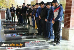 غبارروبی نومعلمان پردیس شهید مدرس کردستان از مزار شهدای گمنام استان کردستان 3