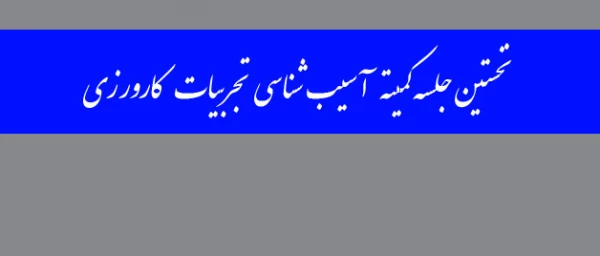 با حضور دکتر یحیی معروفی برگزار شد؛

نخستین جلسه کمیته آسیب شناسی تجربیات کارورزی 2