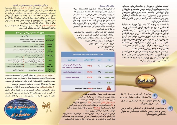 بروشور اطلاع­ رسانی، ویژه مهارت آموزان 3