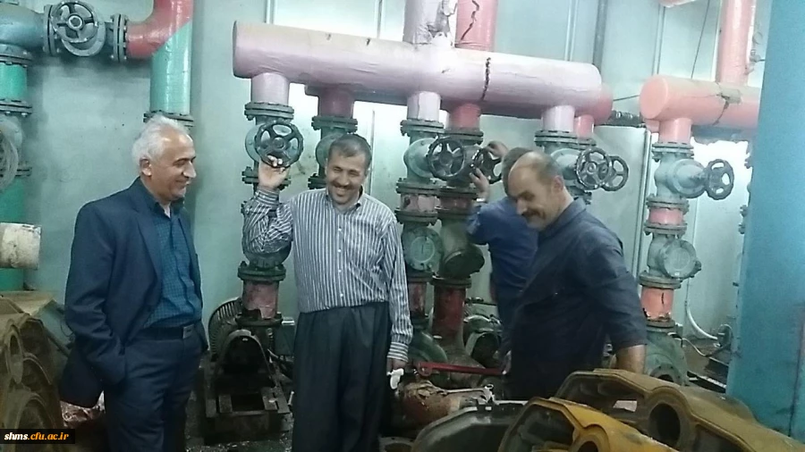 شب گذشته به همت مدیریت استانی و همکاران خدوم دانشگاه سیستم گرمایش پردیس راه اندازی شد 7