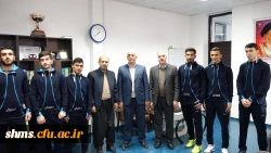 در مدیریت استانی دانشگاه فرهنگیان کردستان برگزار شد؛ 

دیدار تیم دانشجو معلمان اعزامی به دومین جشنواره کشوری ورزش های همگانی  با دکتر معروفی 
 5