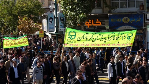 حضـور حمـاسی و پرشـور دانشگـاه فرهنگیـان کردستـان در یـوم الله سیـزده آبـان 98 8