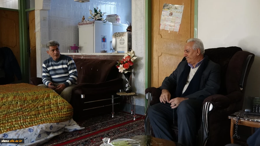 دیدار مدیر استانی دانشگاه فرهنگیان کردستان با جانباز یحیی ورمزیار 3