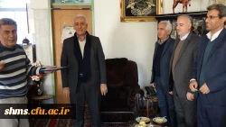 دیدار مدیر استانی دانشگاه فرهنگیان کردستان با جانباز یحیی ورمزیار 6