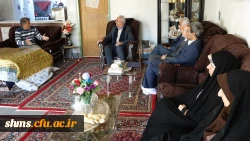 دیدار مدیر استانی دانشگاه فرهنگیان کردستان با جانباز یحیی ورمزیار 4