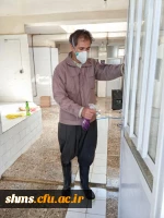 ضد عفونی مستمر فضاهای مختلف دانشگاه فرهنگیان کردستان ادامه دارد 5