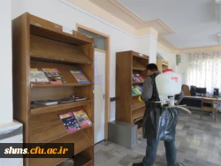 ضد عفونی مستمر فضاهای مختلف پردیس بنت الهدی صدر ادامه دارد 8