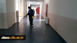 ضد عفونی مستمر فضاهای مختلف دانشگاه فرهنگیان کردستان ادامه دارد 9