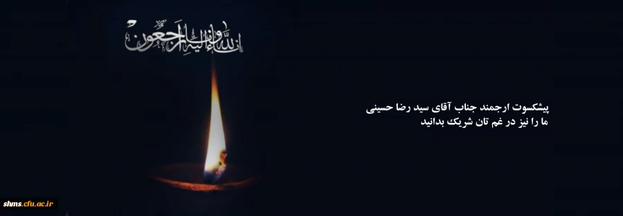 فرهیخته گرامی جناب آقای سید رضا حسینی 2